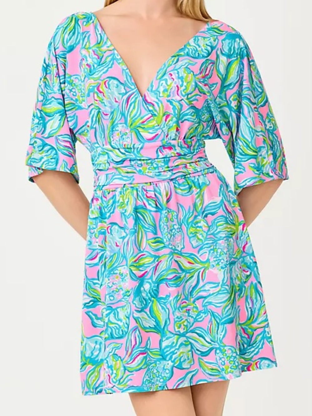 NWOT Lilly Pulitzer Parigi Skort Romper Pelican Pink Off the Scales XL